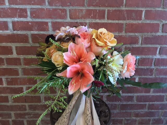 Peach Rose Bouquet